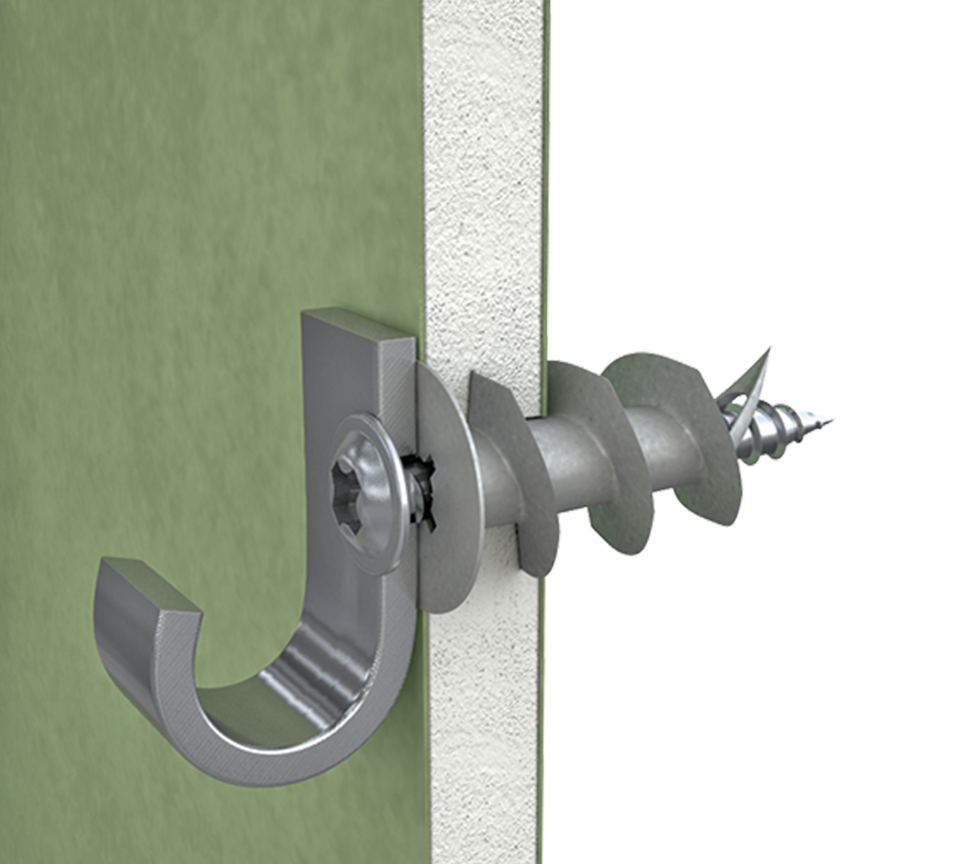 Interset fixing for permanent anchorages in cavity walls